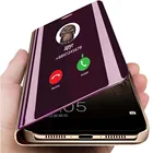 Роскошный зеркальный умный флип-чехол для Samsung Galaxy Note 5 N920T N920A Fundas Etui на оригинальном магнитном кожаном чехле для телефона