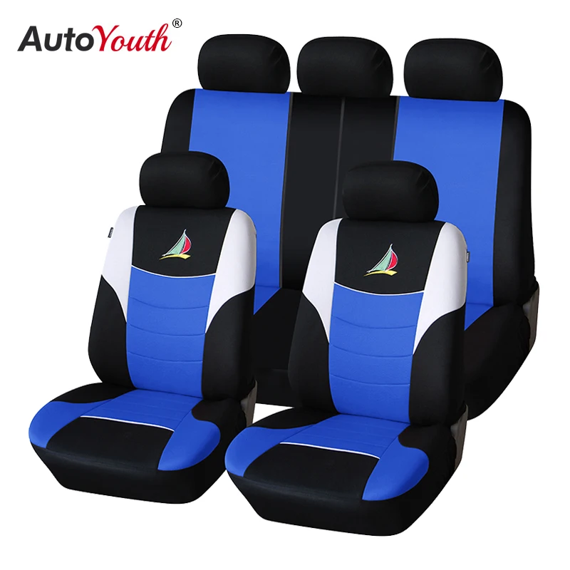 Чехлы на сиденья AUTOYOUTH комплект тканевых накидок автомобильные с принтом