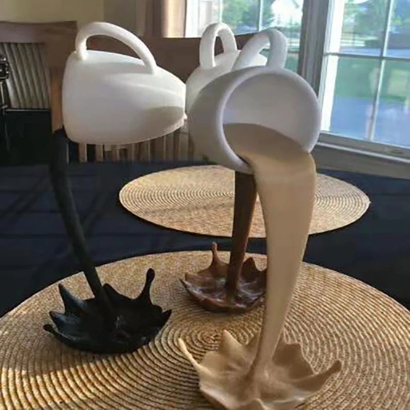 Подвесная кофейная чашка стоячая кружка из смолы 3D Трехмерная украшение