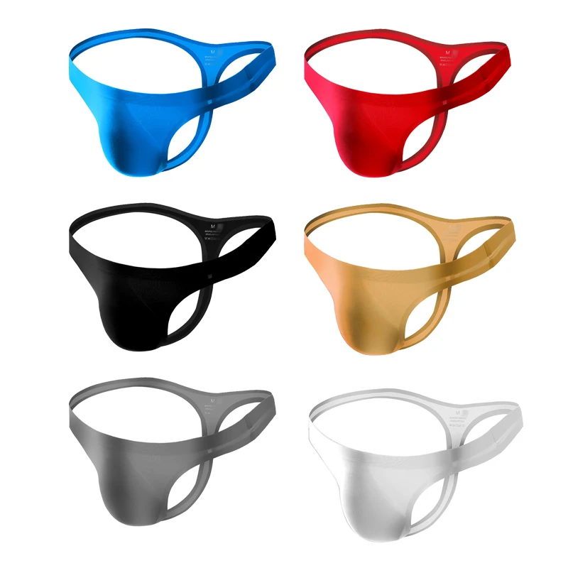 Для мужчин сексуальное женское нижнее бельё для девочек бесшовные льда шелковые трусы бикини с Штаны ультра