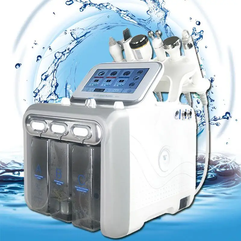 

Professional And Portable ( Factory Price )6 in 1 Hydrogen & Oxygen Bubbles Second Generation H2O2 Beauty Machine For Salon& Spa