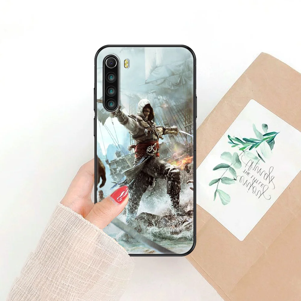 

Game Assassin Creed Phone case For Xiaomi Redmi Note 7 7A 8 8T 9 9A 9S 10 K30 Pro Ultra black fashion coque painting cover