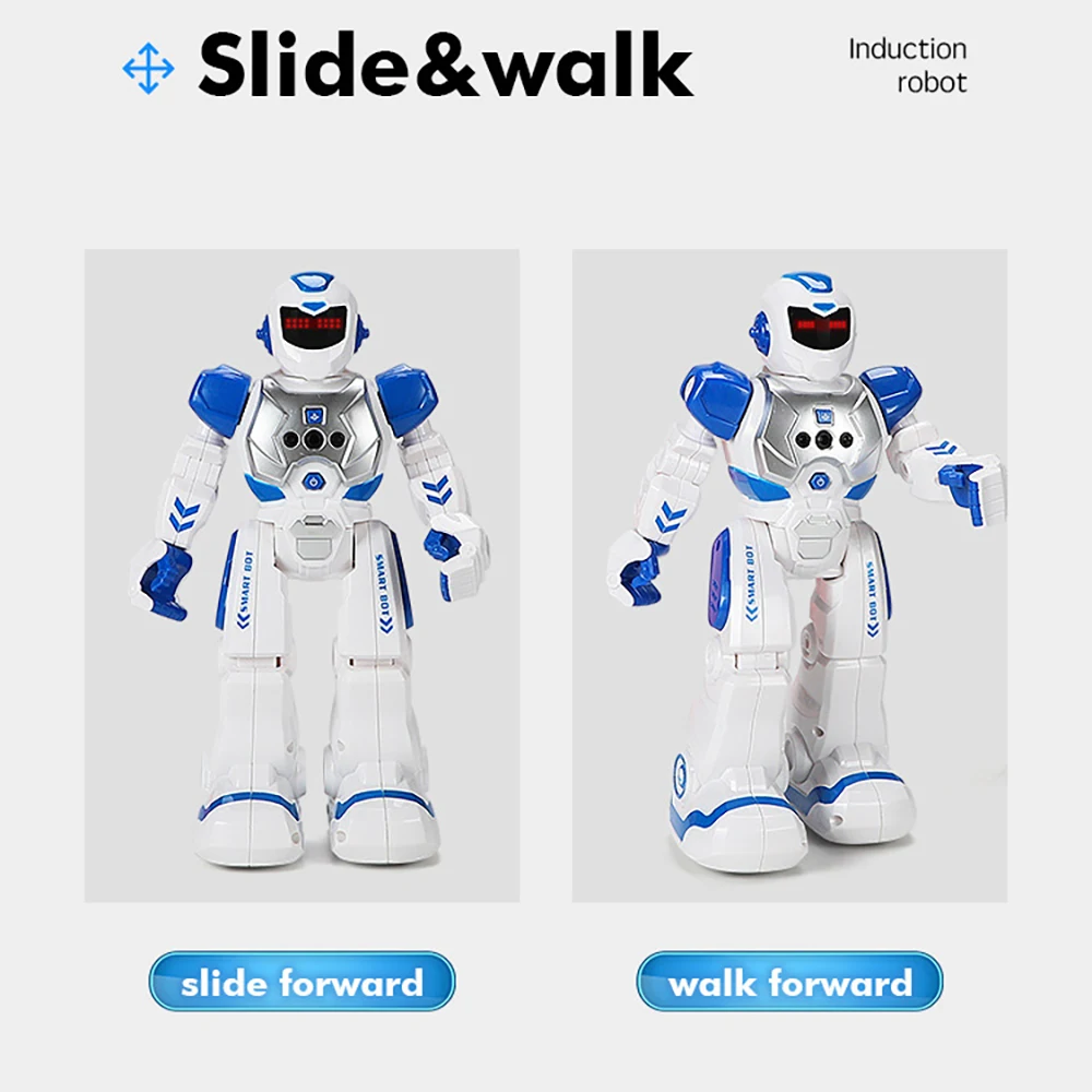 Rc Robot Smart Police Infrared Transmitter Interactive Dancing Singing And Walking Gesture Control Program Early Education Toys |