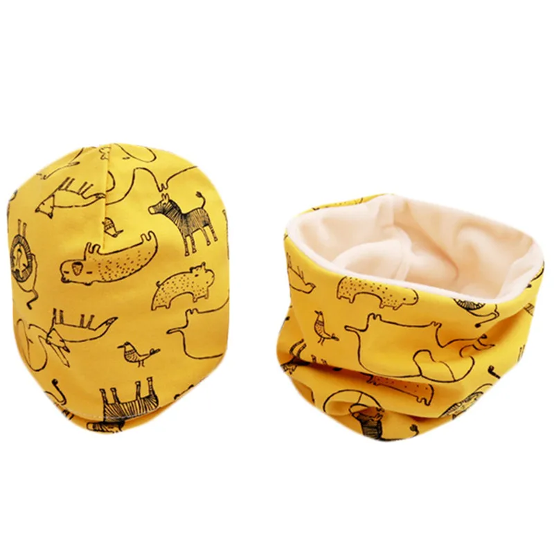 

New 2020 autumn and spring female infant cotton hat scarf cover male student scarf winter hot child collar child bean sleeve