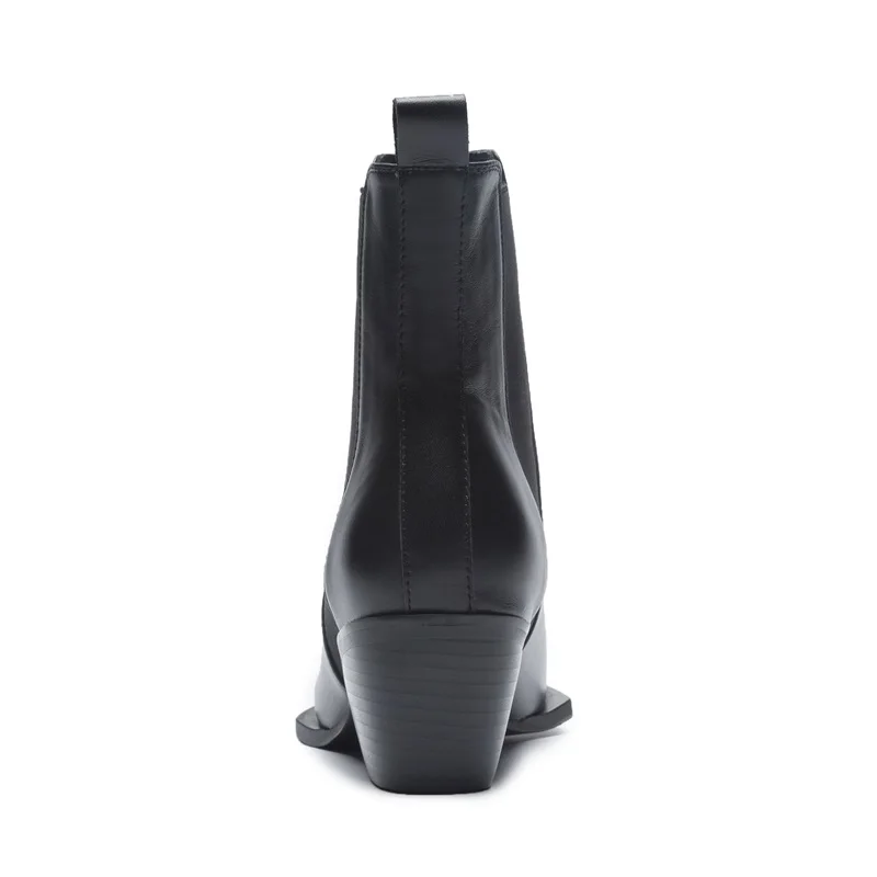 2019 Демисезонные ботинки Челси классического дизайна из искусственной кожи