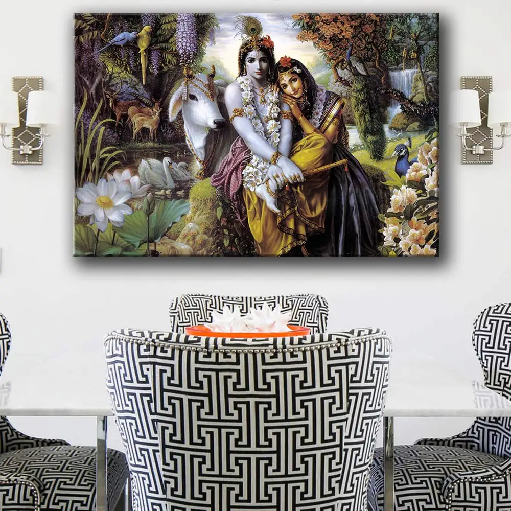 Художественный постер Jack York Радха Кришна