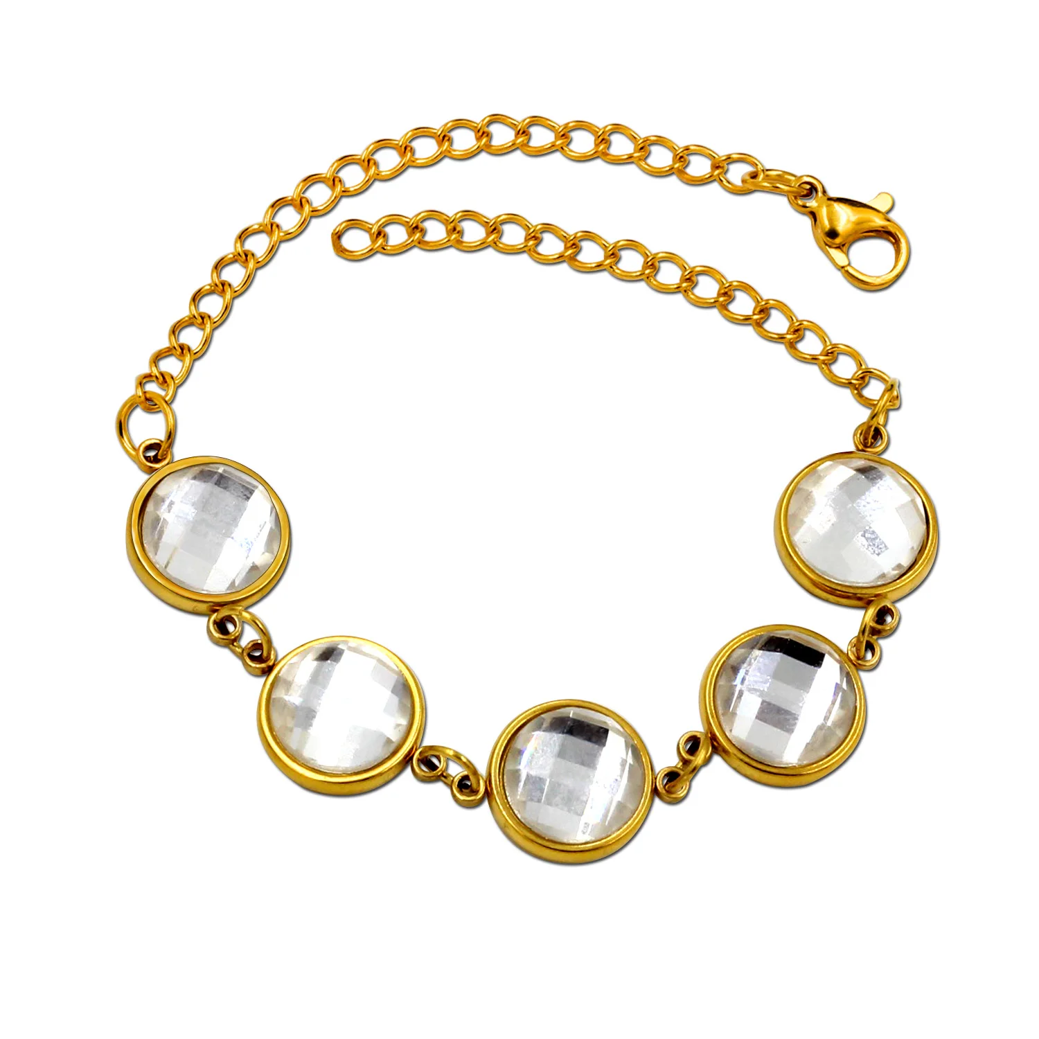 LUXUKISSKIDS новый летний стиль романтичный Круглый Женский браслет с кристаллами