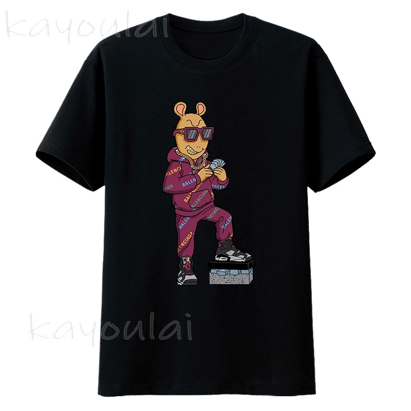 Футболка мужская в Корейском стиле с рисунком игры ТВ кальмар лето 456 | Мужская