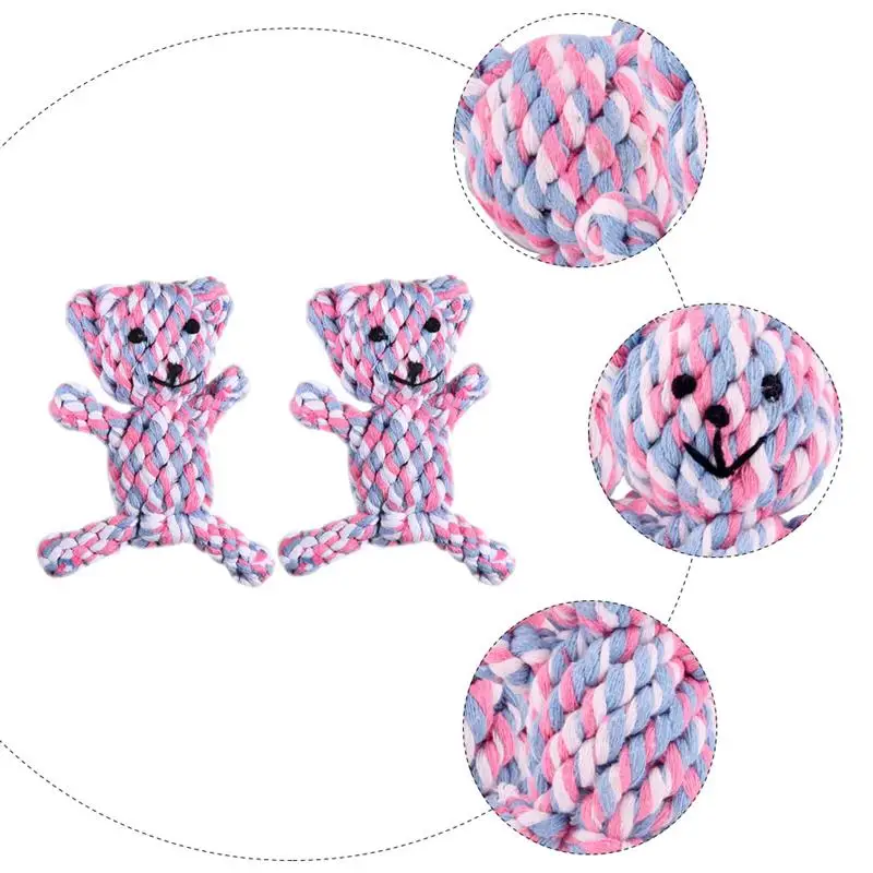 

2PCS Dog Rope Chewing Toy Bite-resistant Toys Interactive Chew Toy Pet Supplies