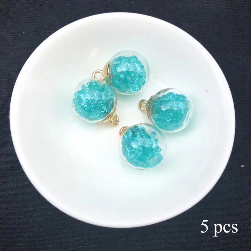 DIY зажим для волос металлическая бусина желая песок бутылка кристально чистая