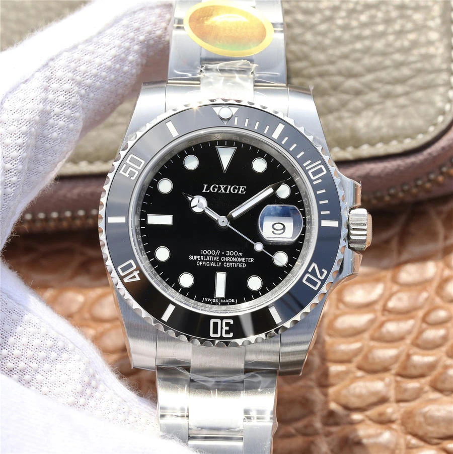 AAA LGXIGE часы для мужчин лучший бренд класса люкс Rolexable водонепроницаемые часы для мужчин спортивные мужские часы Полный алмаз GMT наручные кварцевые часы