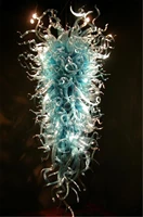christmas decor lamps blue murano glass art dale chihuly style crystal chandelier light