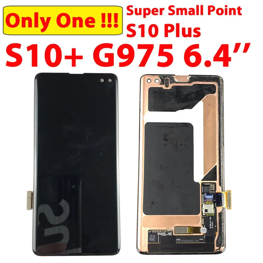 Сменный сенсорный ЖК дисплей AMOLED для Samsung S10 + G975 G975F G975W G975F|Экраны мобильных