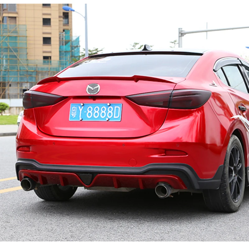 

Задний спойлер M4 для Mazda 3 Axela, краска из АБС-пластика для автомобиля 2014, 2015, 2016, 2017, цвет окраски, стиль M4