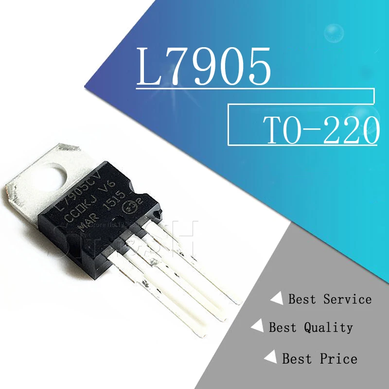 ТРАНЗИСТОР L7905 L7906 L7908 L7909 L7912 L7915 L7924 TO-220 TO220 L7905CV L7906CV L7908CV L7909CV L7915CV 5 шт. | Электронные