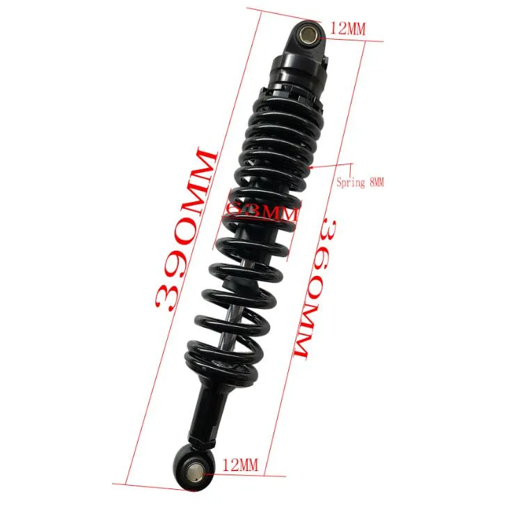 360MM 1 пара 360 мм 370 мм 380 мм 390 мм 400 мм 410 мм 8 мм Весенний мотоцикл воздушный амортизатор для YAMAHA HONDA SUZUKI - Цвет: 360MM