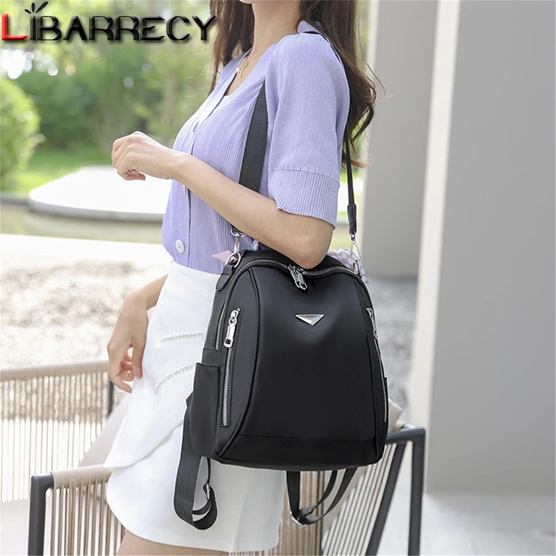 

Модные высококачественные многофункциональные рюкзаки для женщин 2021 Sac A Dos Повседневный однотонный рюкзак школьные сумки для дам