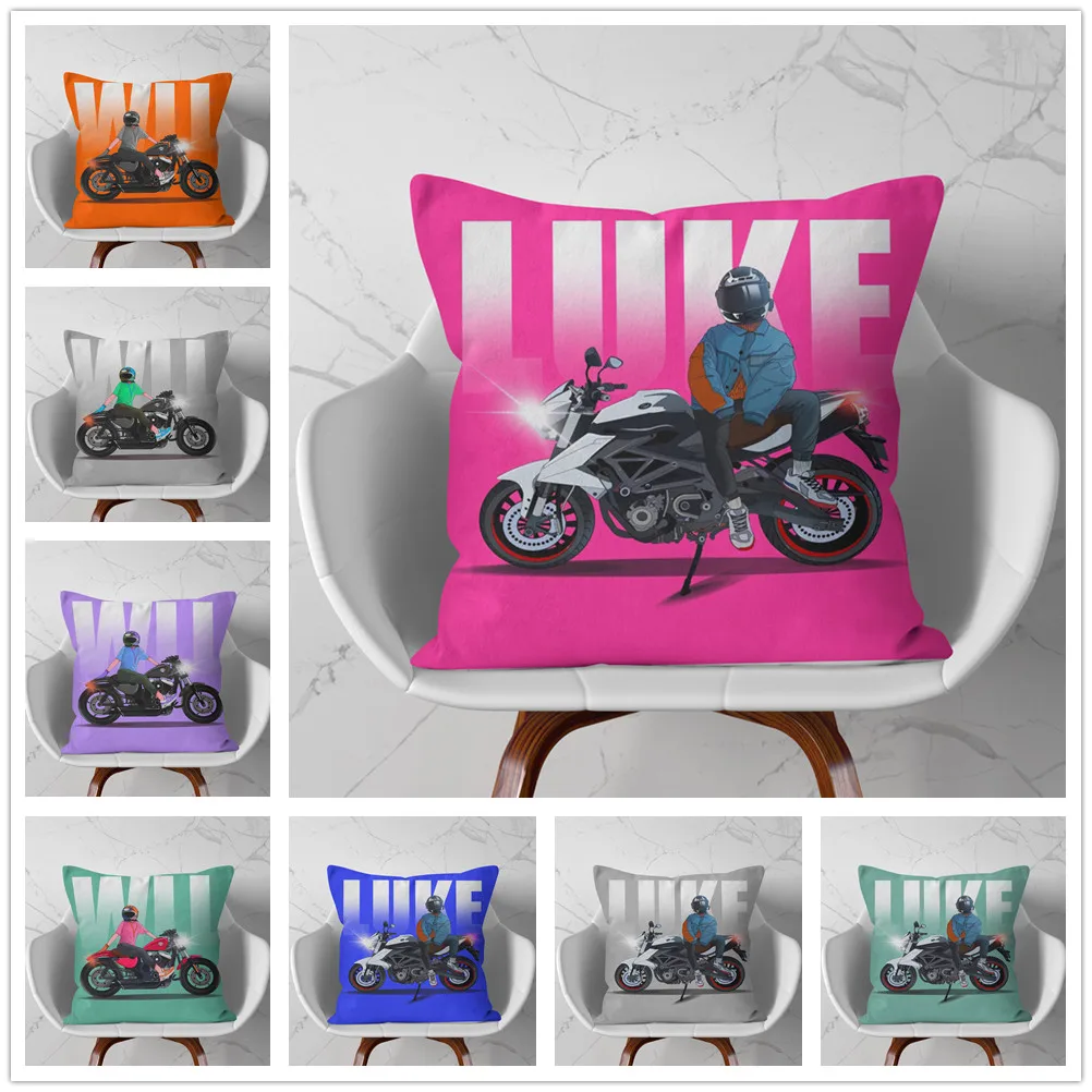 

Мягкая короткая плюшевая наволочка с мультяшным рисунком, 45 х45 см