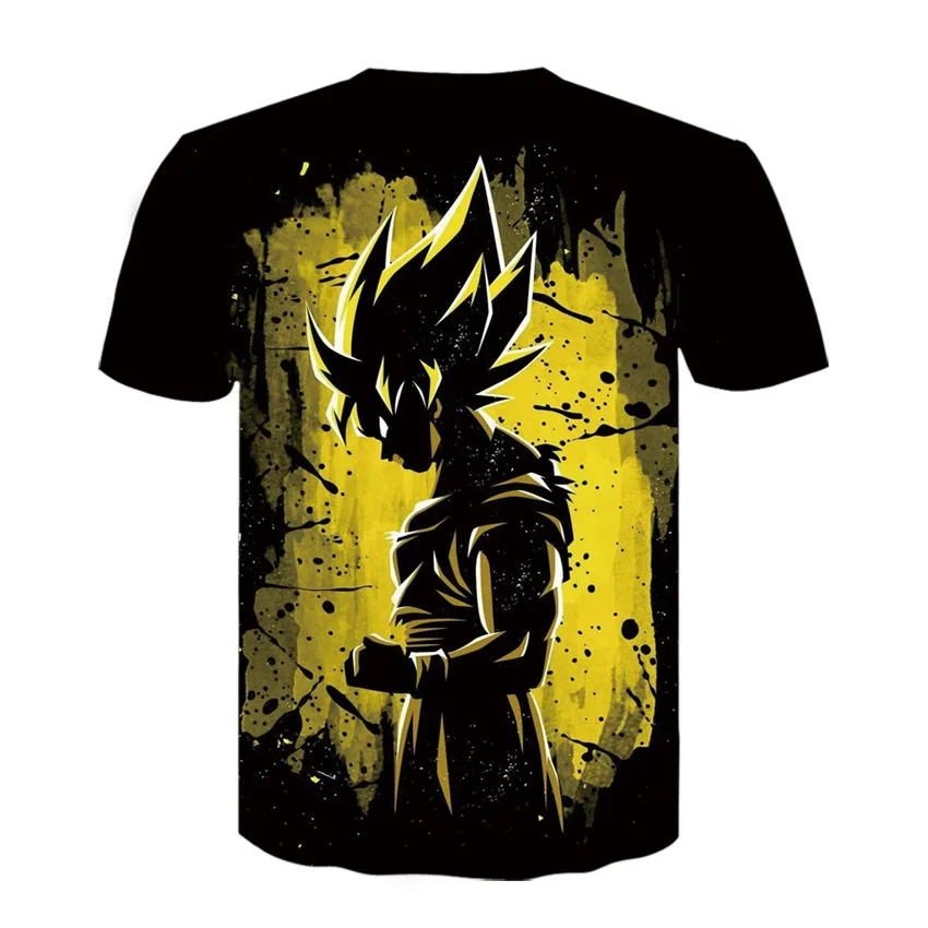 Горячая Распродажа новинка 2019 года Мужская футболка с драконом и шариком DBZ 3D Super
