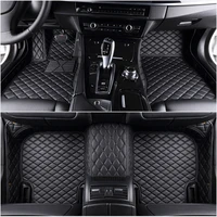 custom 5 seat car floor mats for honda jazz fit cr v cr z insight odyssey 2000 2020 car mats auto accessories