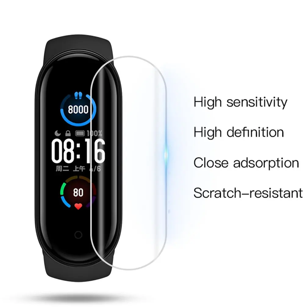 

Film For Mi Band 5 Protective Film HD Scratch Proof Screen Film For Xiaomi Mi Band 5 Bracelet Solf HD Film For Mi 5 Protective