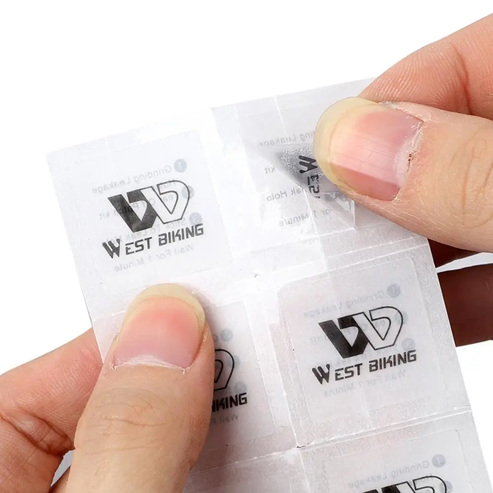 6 шт. портативный комплект для ремонта велосипедных шин резиновая заплатка шины