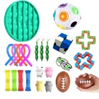 Игрушки-антистресс, набор эластичных струн, подарочная упаковка для взрослых и детей, сжимаемые игрушки-антистресс