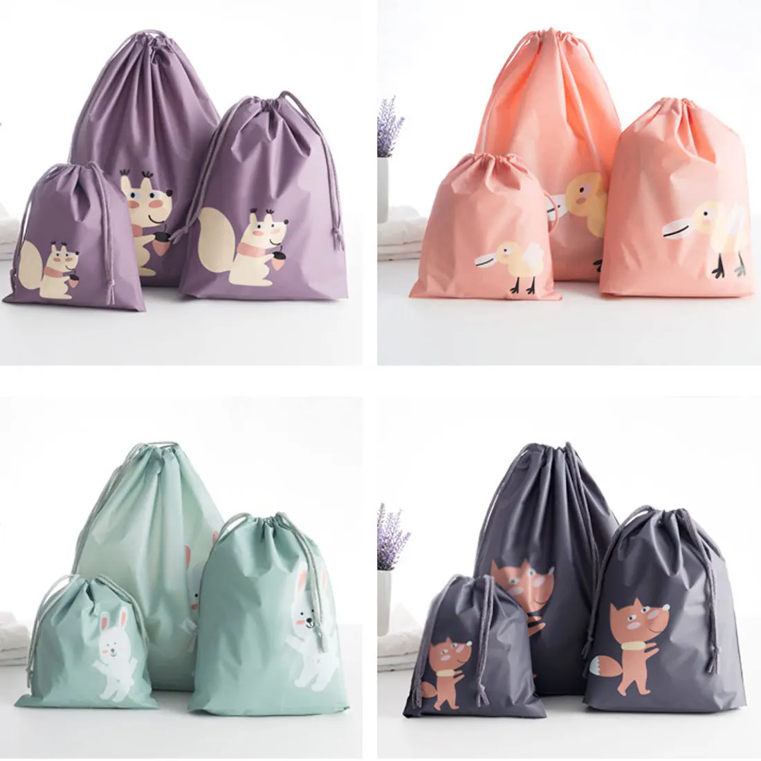 

Drawstring Cotton Linen Storage Bag Christmas Gift Candy Jewelry Organizer Travel Storage Bag