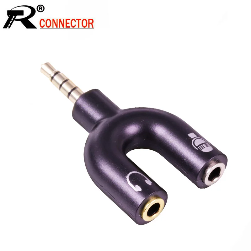 10 шт./лот комплект адаптеров для гарнитуры U образный стерео 3 5 мм Y сплиттер аудио