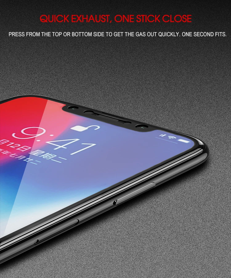 Для iPhone XS протектор экрана IPAKY для iPhone XS MAX полное покрытие 9H 5D Закаленное стекло пленка для iPhone XR стекло протектор экрана