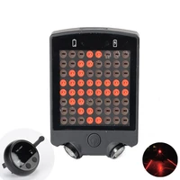 kr bicycle turn signal led charge warning tail light manual remote control lights waterproof mountain bike steering tail light