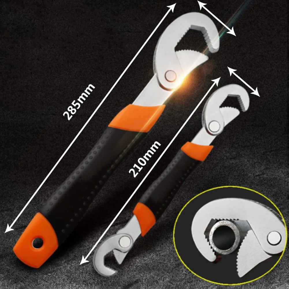 

Adjustable Wrench Spanner Universal Multi-FunctIon Tools 3 Teeth Sides With Gloves Portable Torque Ratchet Spanner Hand Tools