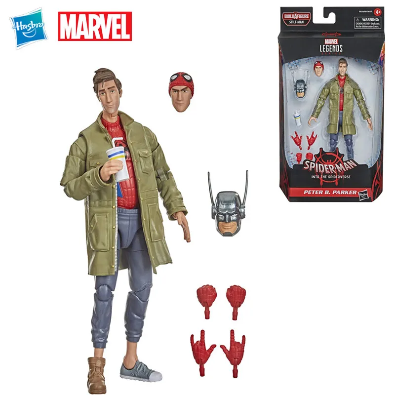 

Spider-Man Hasbro Marvel Legends Series Into The Spider-Verse Peter B. Parker 6-Inch Collectible Action Figure Toy for Kids PVC