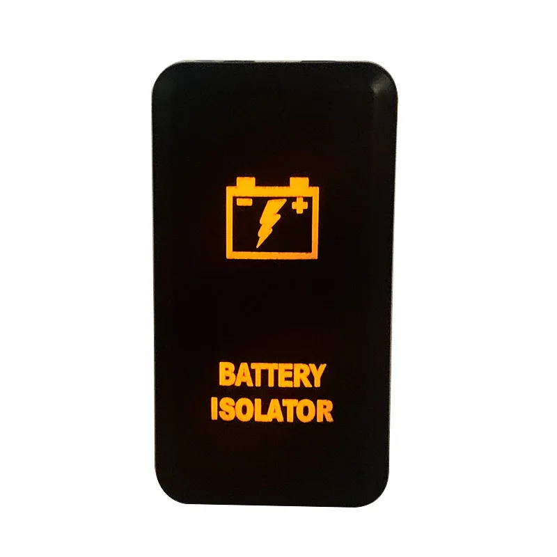 Разветвитель батареи кнопочный переключатель оранжевый светодиод для Toyota Landcruiser