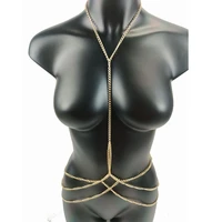 body jewelry goth charm bra chest chains body chain bikini for women summer accessories beach belly waist punk gift holiday
