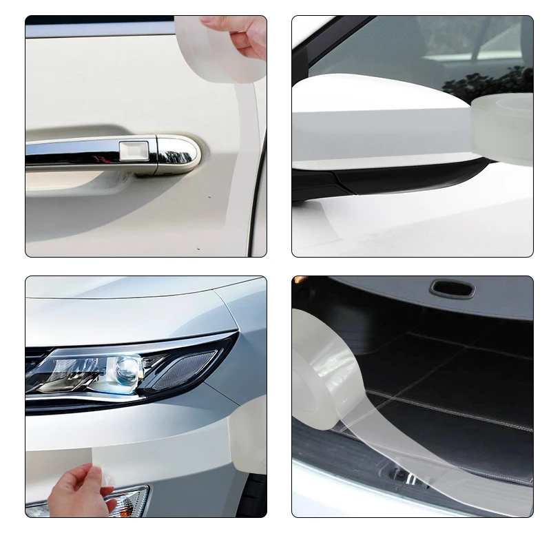 Car Door Edge Protector Sticker Strip PVC Film Transparent Anti Collision Guard Scratch Rubber Seal Auto | Автомобили и мотоциклы
