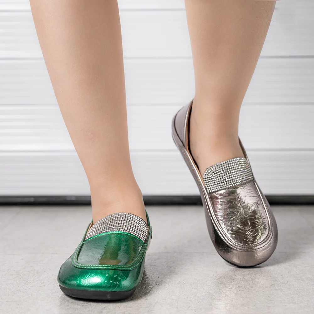 

Fashion Flat Shoes For Women luxury brand Women Loafers PU Leather Shoes Woman Flats Big Size Ballet Shoe Woman 35-43