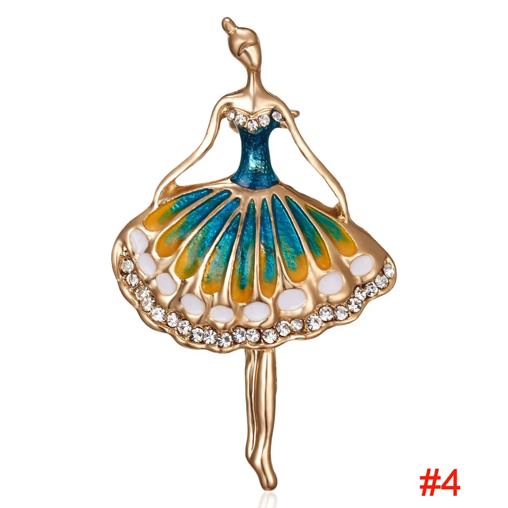 1 шт. модная брошь в виде танцующего мальчика и девочки с рисунком капельного