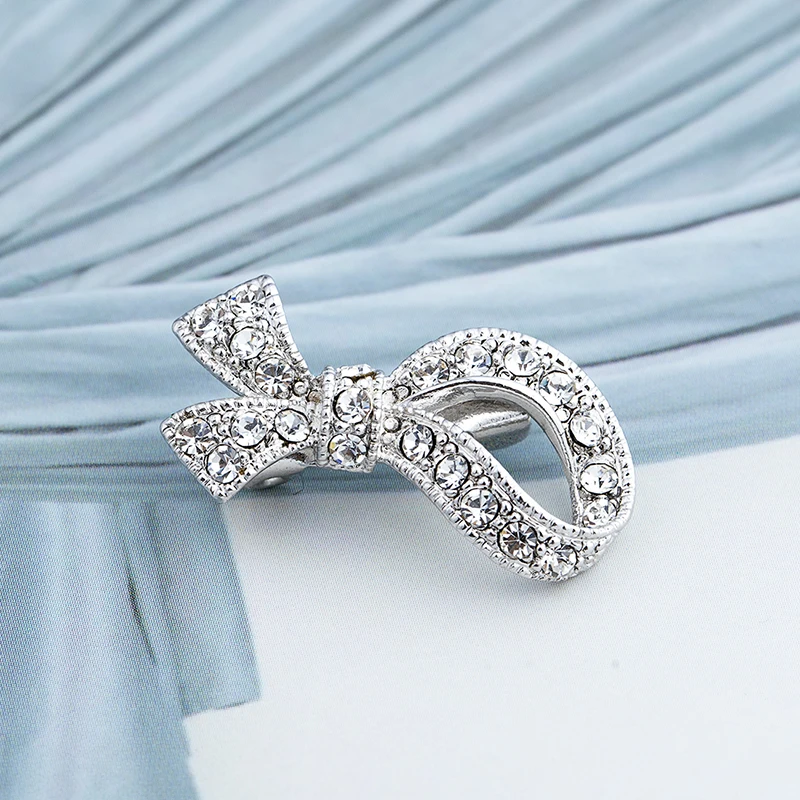 Высококачественная Изысканная бижутерия стразы брошь с маленьким воротником