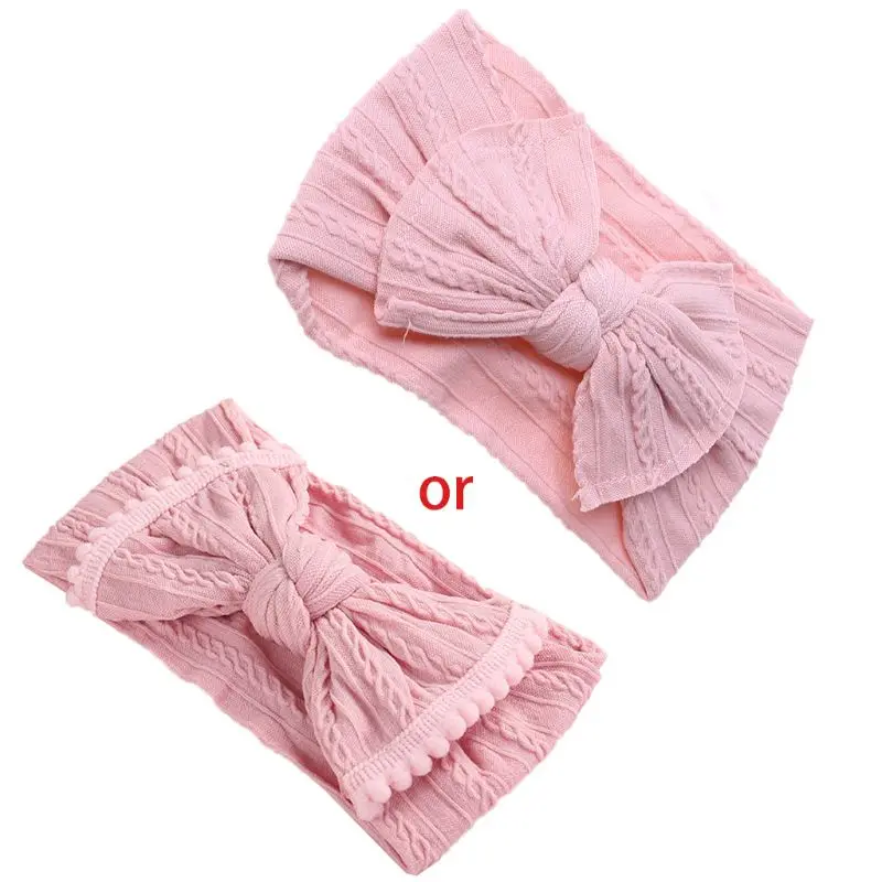 

Baby Toddler Kids Bow Knot Turban Headband Hair Band Headwrap Elastic Soft Cute Twist Head Wrap Accessories Headwear N84E