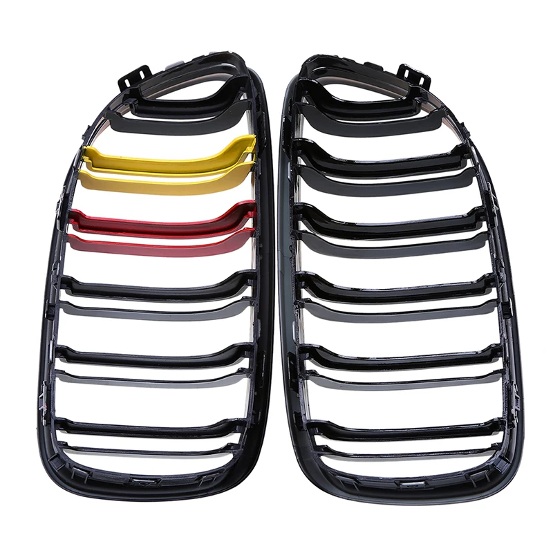 Posbay Передняя глянцевая черная красная желтая почковая решетка для BMW 3 Series E90