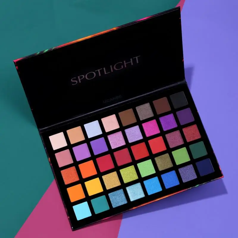 40 цветов Палитра теней для век алмазные перламутровые цветные яркие матовые тени