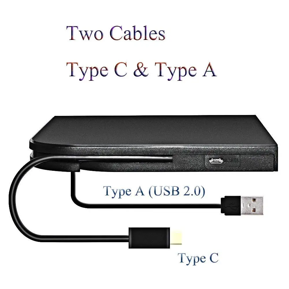 USB 2 0 Внешний DVD записывающийся dvd rw Регистраторы оптический привод CD/DVD Встроенная