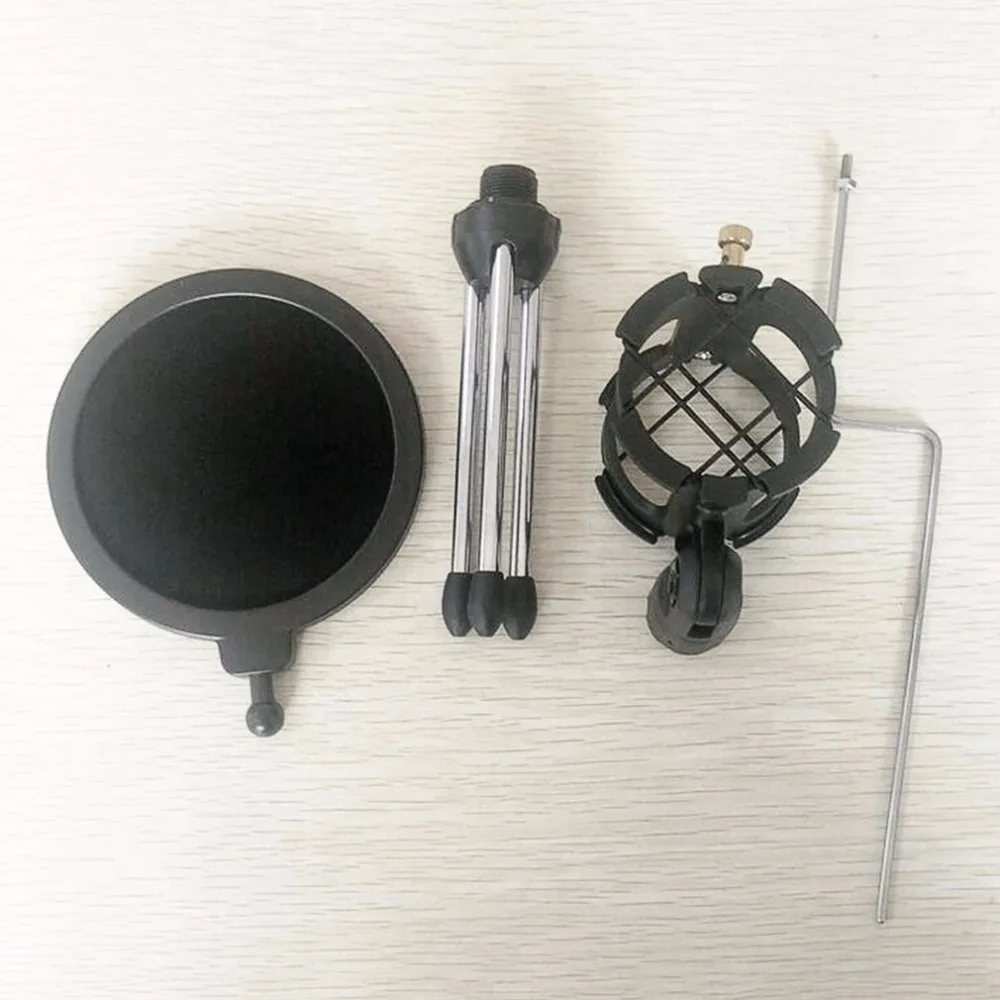 Штатив для микрофона Складная Настольная фотовспышка с держателем и поп