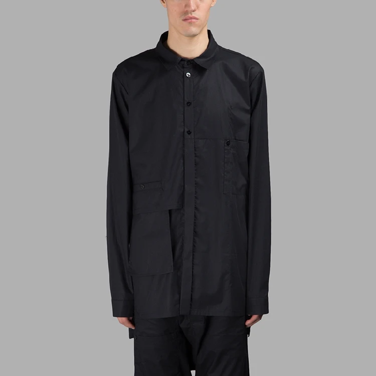 Новая мужская Свободная рубашка в стиле пэчворк разноцветная черная ручной