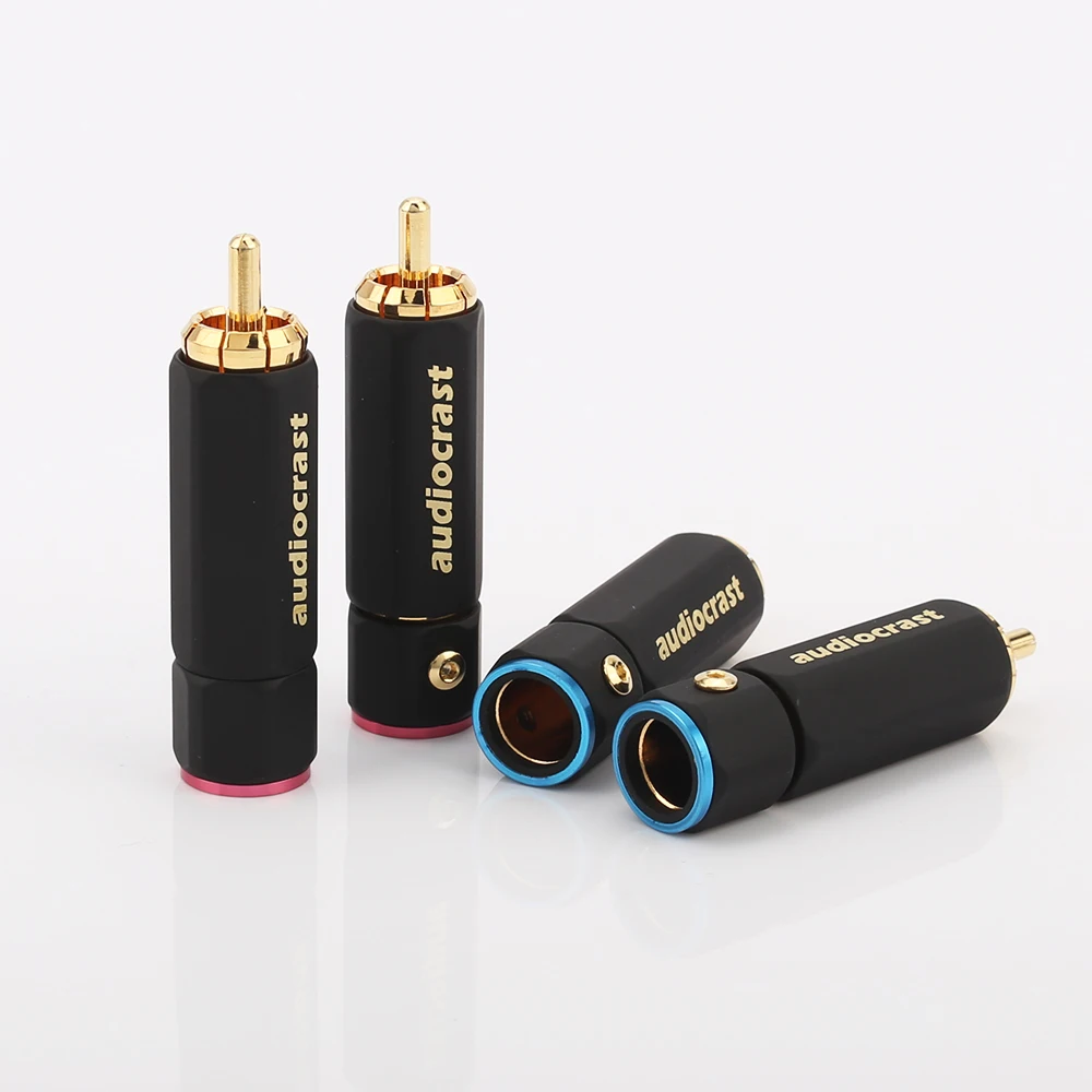 50 шт. аудио кабель RCA штекер для diy Аудио Видео разъем|rca video plug|connectors for cablesconnector male |