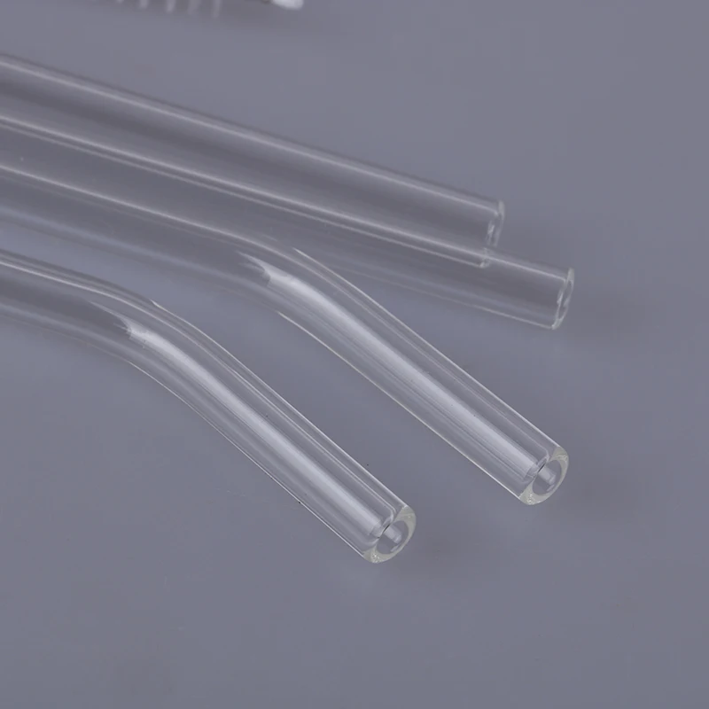 5 шт./компл. прозрачная стеклянная щетка для чистки соломинки с прямым изгибом