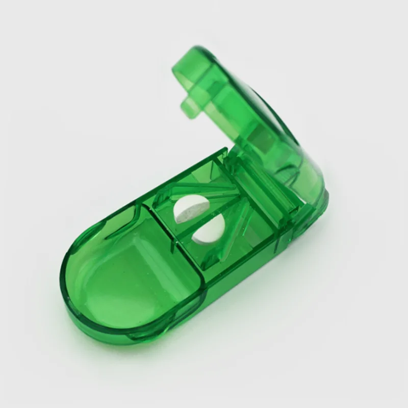 Portable Plastic Pill Table Splitter Medicine Half Holder Storage Pillbox Compartment with Staineless Steel Cutter Divider Case | Дом и сад