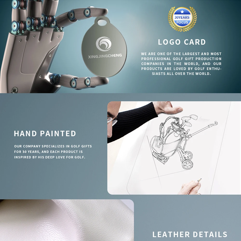 Мини гольф держатель ручек с 3 Цвет ручки для настольное украшение сумка гольфа