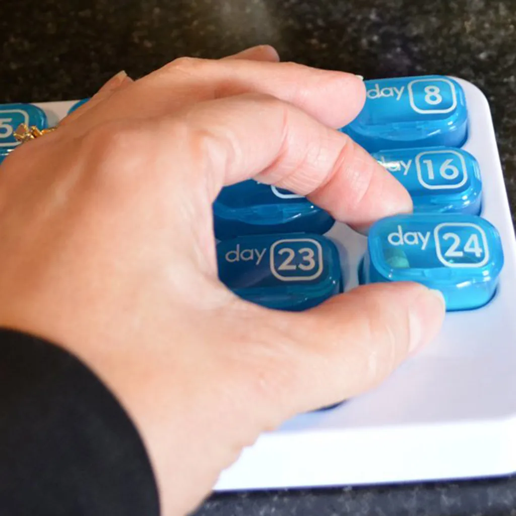 Недельный прозрачный 21 отсек с крышкой для таблеток держатель органайзер